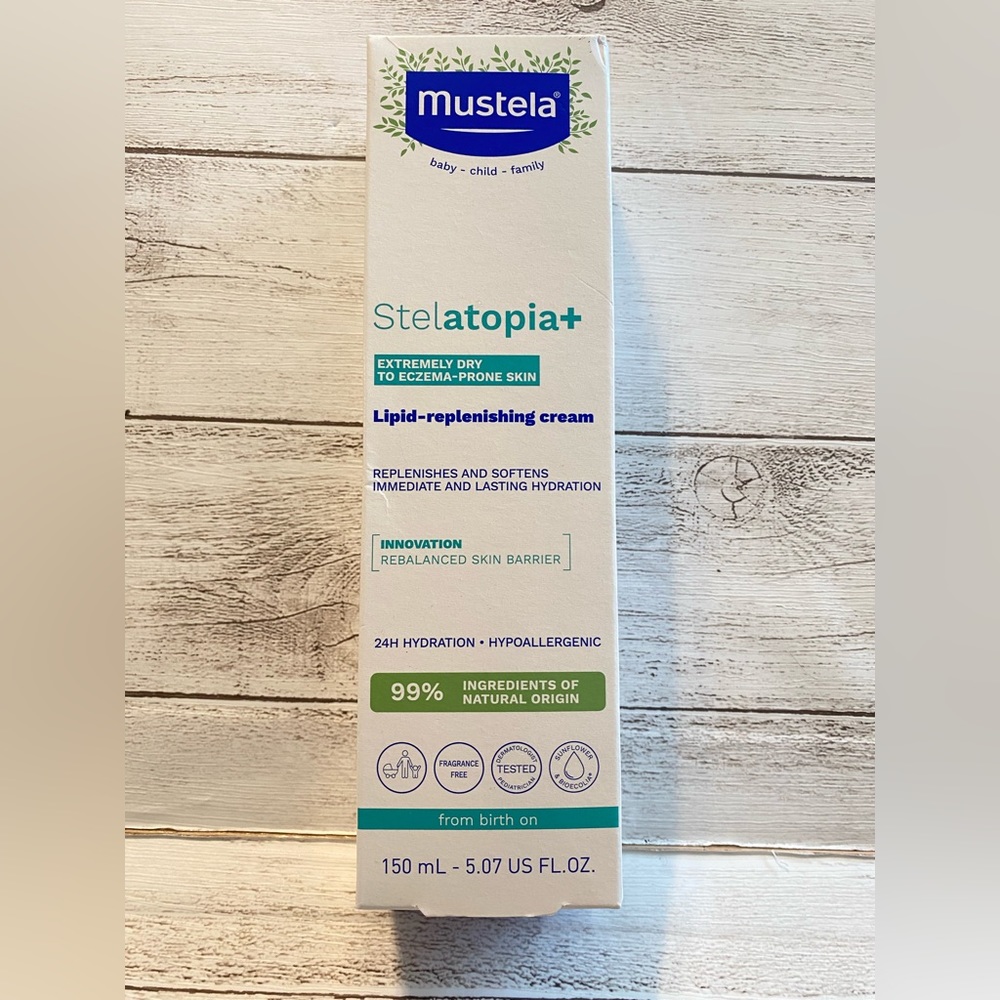 Mustela Stelatopia+ Lipid Replenishing Cream Dry Skin & Eczema Prone Baby Safe